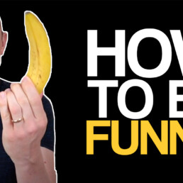 how to be funny, marnick holding a banana